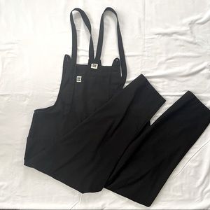 Lucy & Yak Black Canvas Overalls
